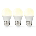 LED lamp E27 | Kogel | Nedis | 3 stuks (4.9W, 470lm, 2700K)