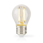Nedis LED lamp E27 | Kogel | Nedis (4.5W, 470lm, 2700K, Dimbaar) LBFE27G452 K170203744