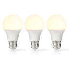Nedis LED lamp E27 | Peer | Nedis | 3 stuks (11W, 1055lm, 2700K) LBE27A603P3 K170203723
