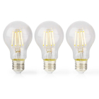 Nedis LED lamp E27 | Peer | Nedis | 3 stuks (4W, 470lm, 2700K) LBFE27A601P3 K170203737