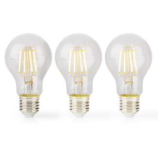 Nedis LED lamp E27 | Peer | Nedis | 3 stuks (4W, 470lm, 2700K) LBFE27A601P3 K170203737 - 