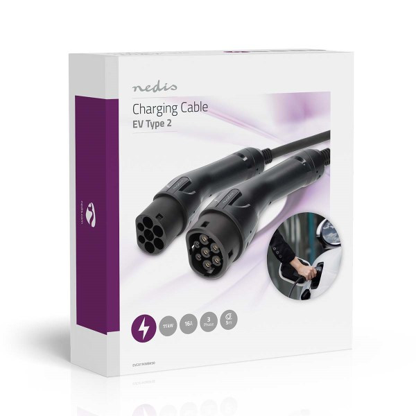 Nedis Laadkabel type 2 | Nedis | 5 meter (11kW, Zwart) EVCA11KWBK50 K120510132 - 4