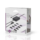 Nedis Laptop adapter | Nedis | 100W (Eurostekker, USB C met 8 extra power tips, GaN, Power Delivery) NBAU100110BK K020610053 - 3
