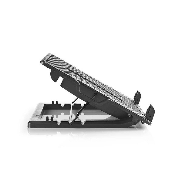 Nedis Laptopstandaard | Nedis | Tot 18 inch (Koelfunctie, Verstelbaar, USB hub) NBCR200BK K101501113 - 1