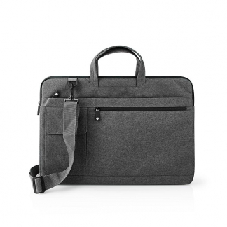 Nedis Laptoptas | Nedis (17/18 inch, Schouderriem, 8 opbergvakken, Zwart/Grijs) NBBG17150BK K170102032 - 1