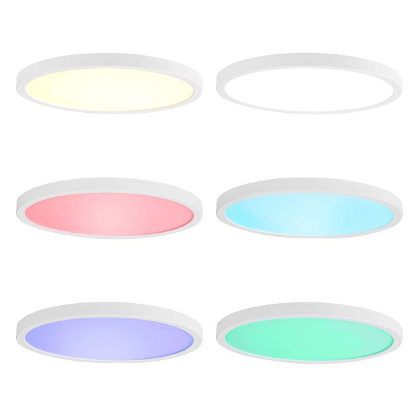 Nedis Led Wifi plafondlamp | Nedis SmartLife (RGBW, 18W, 1800lm, 2700-6500K, Dimbaar, Ø 29 cm) WIFILAC31WT K170203882 - 2