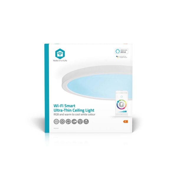 Nedis Led Wifi plafondlamp | Nedis SmartLife (RGBW, 18W, 1800lm, 2700-6500K, Dimbaar, Ø 29 cm) WIFILAC31WT K170203882 - 3