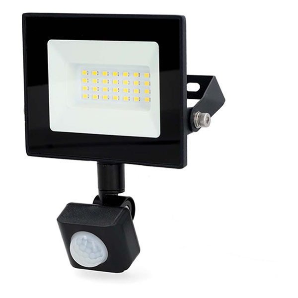 Nedis Led bouwlamp | Nedis (20W, 1620lm, 4000K, Sensor, Binnen/Buiten) LLFLP15BLK K180107331 - 1