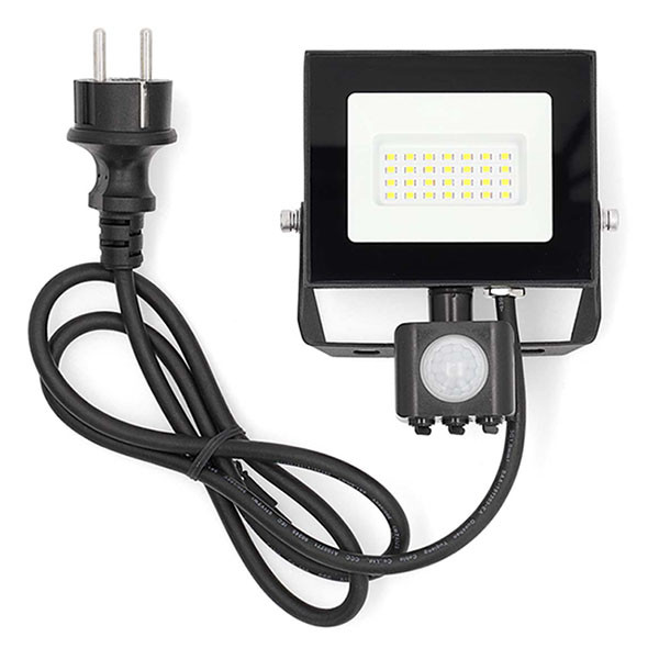 Nedis Led bouwlamp | Nedis (20W, 1620lm, 4000K, Sensor, Binnen/Buiten) LLFLP15BLK K180107331 - 3