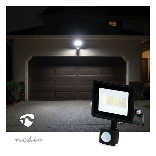 Nedis Led bouwlamp | Nedis (20W, 1620lm, 4000 K, IP44) LLFLP16BLK K150305350 - 4