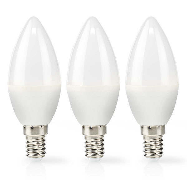 Nedis Led lamp E14 | Kaars | Nedis | 3 stuks (2.8W, 250lm, 2700K) LBE14C351P3 K170203710 - 2