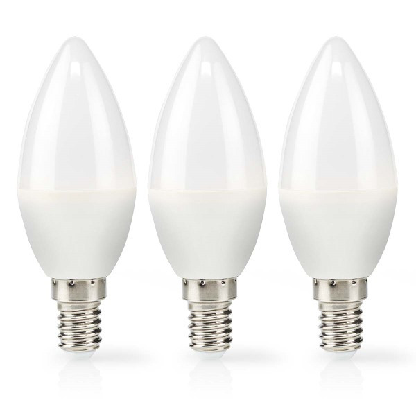 Nedis Led lamp E14 | Kaars | Nedis | 3 stuks (4.9W, 470lm, 2700K) LBE14C352P3 K170203711 - 3