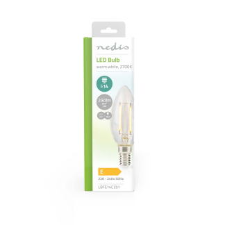 Nedis Led lamp E14 | Kaars | Nedis (2W, 250lm, 2700K) LBFE14C351 K170203729 - 5