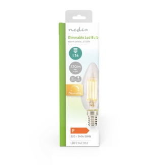 Nedis Led lamp E14 | Kaars | Nedis (4.5W, 470lm, 2700K, Dimbaar) LBFE14C352 K170203731 - 5