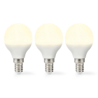 Led lamp E14 | Kogel | Nedis | 3 stuks (4.9W, 470lm, 2700K)