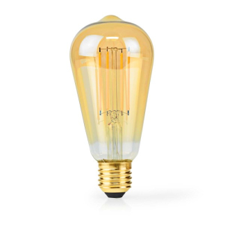 Nedis Led lamp E27 | Edison | Nedis (4.9W, 470lm, 2100K, Dimbaar) LBDE27ST64GD1 K170203708 - 2