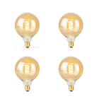 Nedis Led lamp E27 | Globe | Nedis | 4 stuks (3.8W, 250lm, 2100K, Dimbaar)  V170203727 - 1