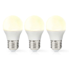 Led lamp E27 | Kogel | Nedis | 3 stuks (4.9W, 470lm, 2700K)