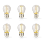 Nedis Led lamp E27 | Kogel | Nedis | 6 stuks (4.5W, 470lm, 2700K, Dimbaar)  V170203744 - 1