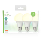 Nedis Led lamp E27 | Peer | Nedis | 3 stuks (11W, 1055lm, 2700K) LBE27A603P3 K170203723 - 3