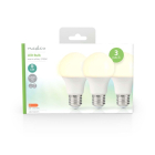 Nedis Led lamp E27 | Peer | Nedis | 3 stuks (4.9W, 470lm, 2700K) LBE27A601P3 K170203719 - 3