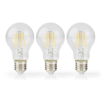 Nedis Led lamp E27 | Peer | Nedis | 3 stuks (7W, 806lm, 2700K, Dimbaar) LBFE27A602P3 K170203739 - 3