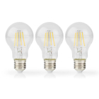 Nedis Led lamp E27 | Peer | Nedis | 3 stuks (7W, 806lm, 2700K, Dimbaar) LBFE27A602P3 K170203739 - 3