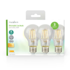 Nedis Led lamp E27 | Peer | Nedis | 3 stuks (7W, 806lm, 2700K, Dimbaar) LBFE27A602P3 K170203739 - 4