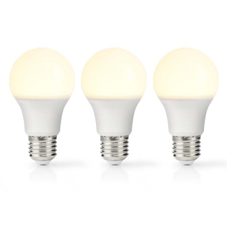 Nedis Led lamp E27 | Peer | Nedis | 3 stuks (8.5W, 806lm, 2700K) LBE27A602P3 K170203721 - 1