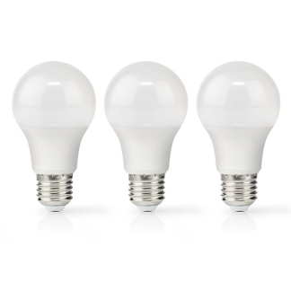 Nedis Led lamp E27 | Peer | Nedis | 3 stuks (8.5W, 806lm, 2700K) LBE27A602P3 K170203721 - 2