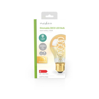 Nedis Led lamp E27 | Peer | Nedis (3.8W, 250lm, 2100K, Dimbaar) LDBTFE27A60 K150204145 - 3