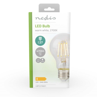 Nedis Led lamp E27 | Peer | Nedis (4W, 470lm, 2700K) LBFE27A601 K170203736 - 3