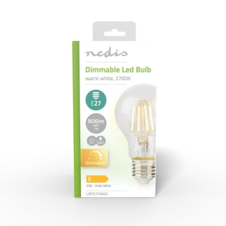 Nedis Led lamp E27 | Peer | Nedis (7W, 806lm, 2700K, Dimbaar) LBFE27A602 K170203738 - 5