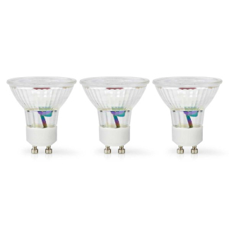 Nedis Led spot GU10 | Nedis | 3 stuks (4.5W, 345lm, 2700K) LBGU10P163P3 K170203750 - 2