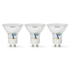 Nedis Led spot GU10 | Nedis | 3 stuks (4.5W, 345lm, 2700K) LBGU10P163P3 K170203750 - 2