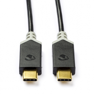 Nedis Lenovo tablet oplaadkabel | USB C ↔ USB C | 1 meter (USB 3.1, 100W, 10 Gbps, Antraciet) CCBW64750AT10 L010214012 - 1