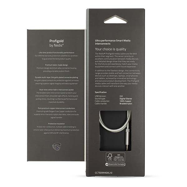 Nedis Lightning naar mini jack | Nedis | 1 meter CCTB39940AL10 K010214048 - 5