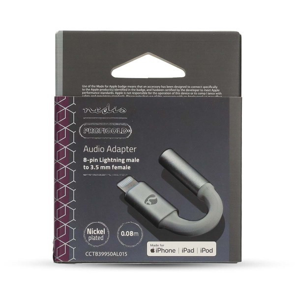 Nedis Lightning naar mini jack | Nedis | 8 centimeter CCTB39950AL015 K170109104 - 3