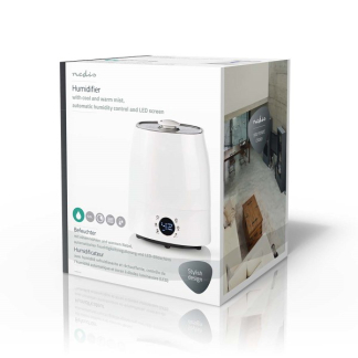 Nedis Luchtbevochtiger | Nedis (5.5 L, Hygrometer, Timer, Ruimtes tot 50 m²) HUMI120CWT K170101301 - 4
