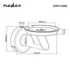 Nedis Luidspreker muurbeugel | Nedis | Max. 2 kg (Geschikt voor Google Home®, Vast, Staal, Zwart) SPMT4100BK K101501162 - 7