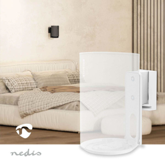 Nedis Luidspreker muurbeugel | Nedis | Max. 3 kg (Geschikt voor Sonos Era 100, Draai- en kantelbaar, ABS/Metaal, Wit) SPMT5800WT K101501165 - 5