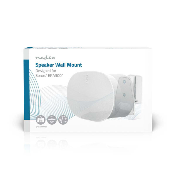 Nedis Luidspreker muurbeugel | Nedis | Max. 5 kg (Geschikt voor Sonos Era 300, Draai en kantelbaar, ABS/Metaal, Wit) SPMT5900WT K101501169 - 6