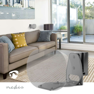 Nedis Luidspreker muurbeugel | Nedis | Max. 5 kg (Geschikt voor Sonos Era 300, Draai en kantelbaar, ABS/Metaal, Zwart) SPMT5900BK K101501170 - 5