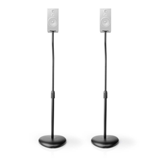 Nedis Luidspreker standaard | Nedis | Max. 4.5 kg (2 stuks, Universeel, In hoogte verstelbaar, Vast,  ABS/Staal, Zwart) SPMT2750BK K101501175 - 1