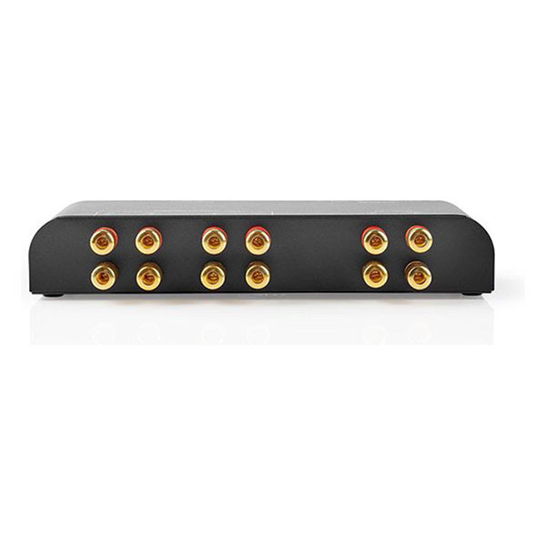 Nedis Luidspreker switch | Nedis | 2 poorten (Handmatig, Banana, Volumeregelaar) ASWI2652BK K020308008 - 5