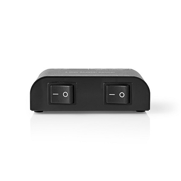 Nedis Luidspreker switch | Nedis | 2 poorten (Handmatig, Klemaansluiting) ASWI2602BK K020308004 - 1