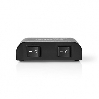 Nedis Luidspreker switch | Nedis | 2 poorten (Handmatig, Klemaansluiting) ASWI2602BK K020308004