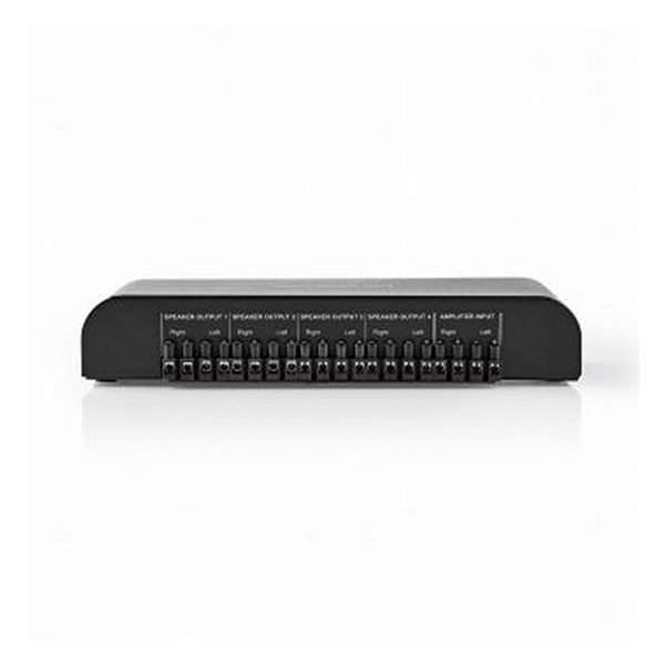 Nedis Luidspreker switch | Nedis | 4 poorten (Handmatig, Klemaansluiting) ASWI2604BK K020308005 - 2