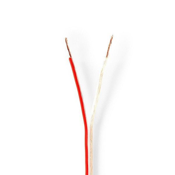 Nedis Luidsprekerkabel op rol | 100 meter (0.75 mm², 100% koper, Transparant) CABR0750TR1000 N010308232 - 1
