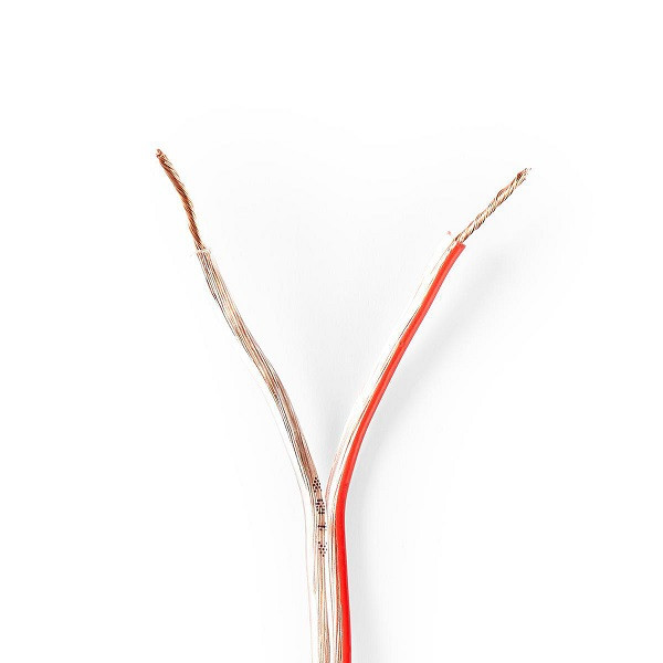 Nedis Luidsprekerkabel op rol | 100 meter (0.75 mm², Transparant) CAGW0750TR1000 K010308538 - 1